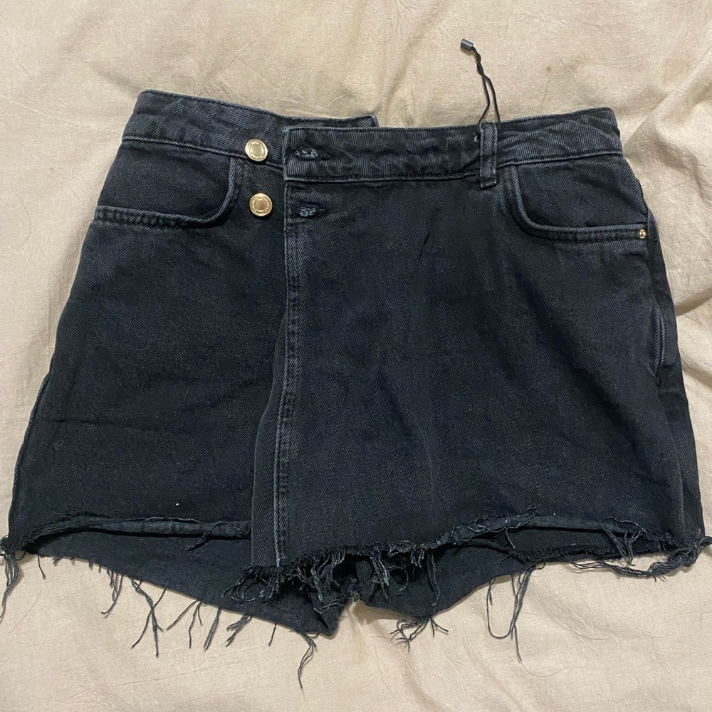 Zara skort black denim